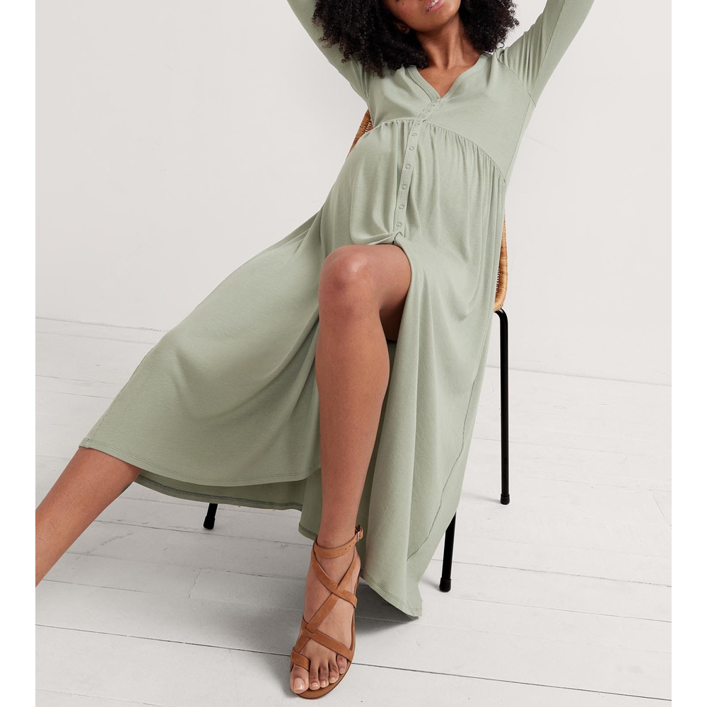 Hatch - Softest Rib Nursing Dress - Sage